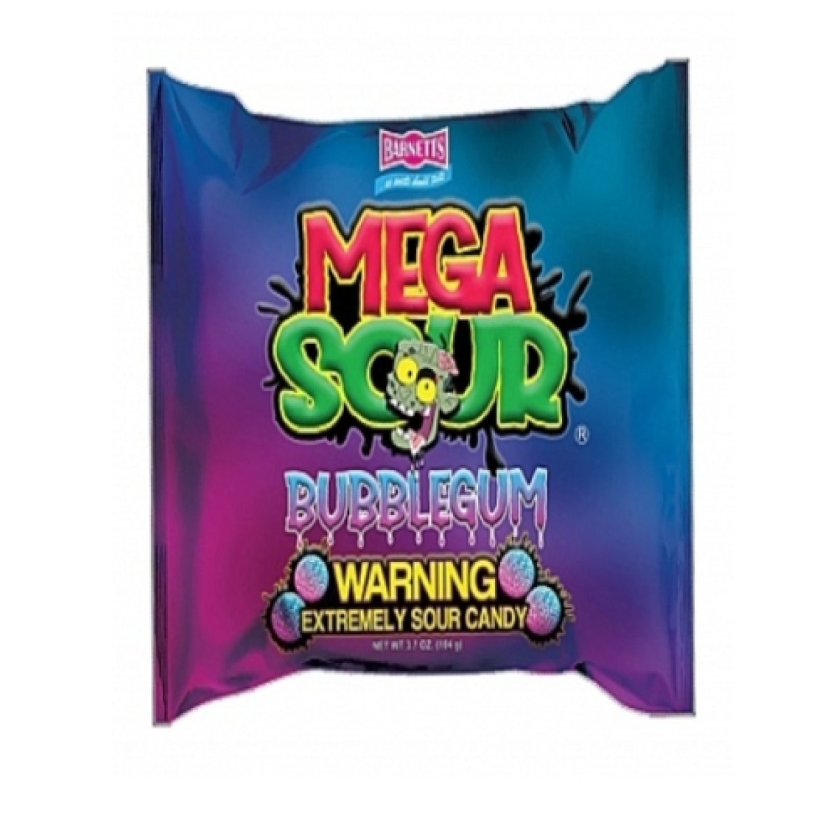 Barnetts Mega Sour Bubblegum 104gr